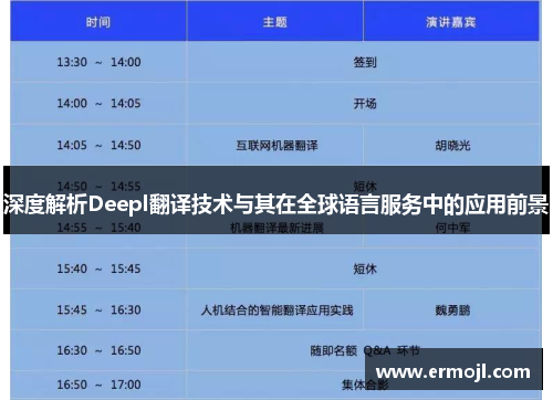 深度解析Deepl翻译技术与其在全球语言服务中的应用前景